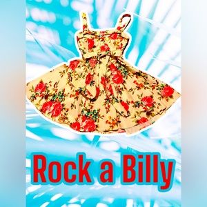 Women’s 50’s Style Floral  Dress